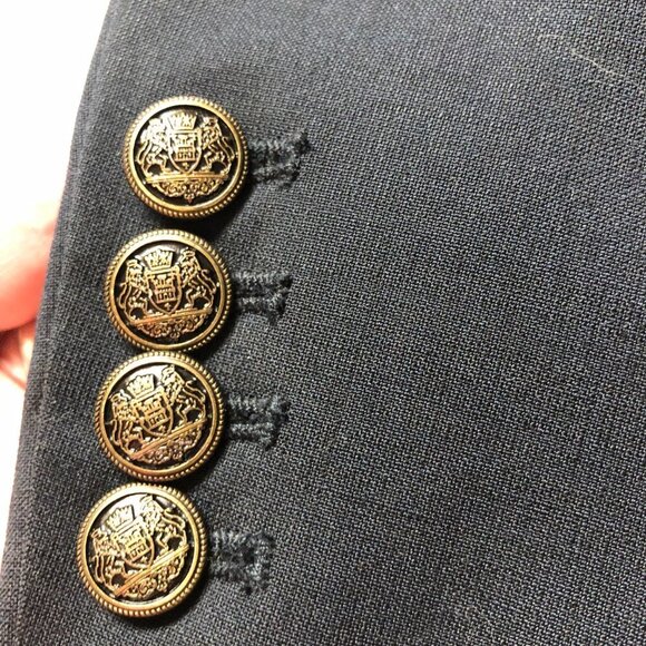 Aritzia Talula Navy Exeter Boyfriend Wool Blend Blazer Size 4 - Picture 7 of 11